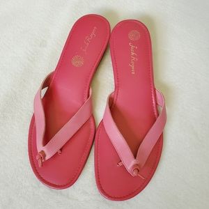 Jack Rogers Pink Flip Flops